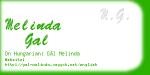 melinda gal business card